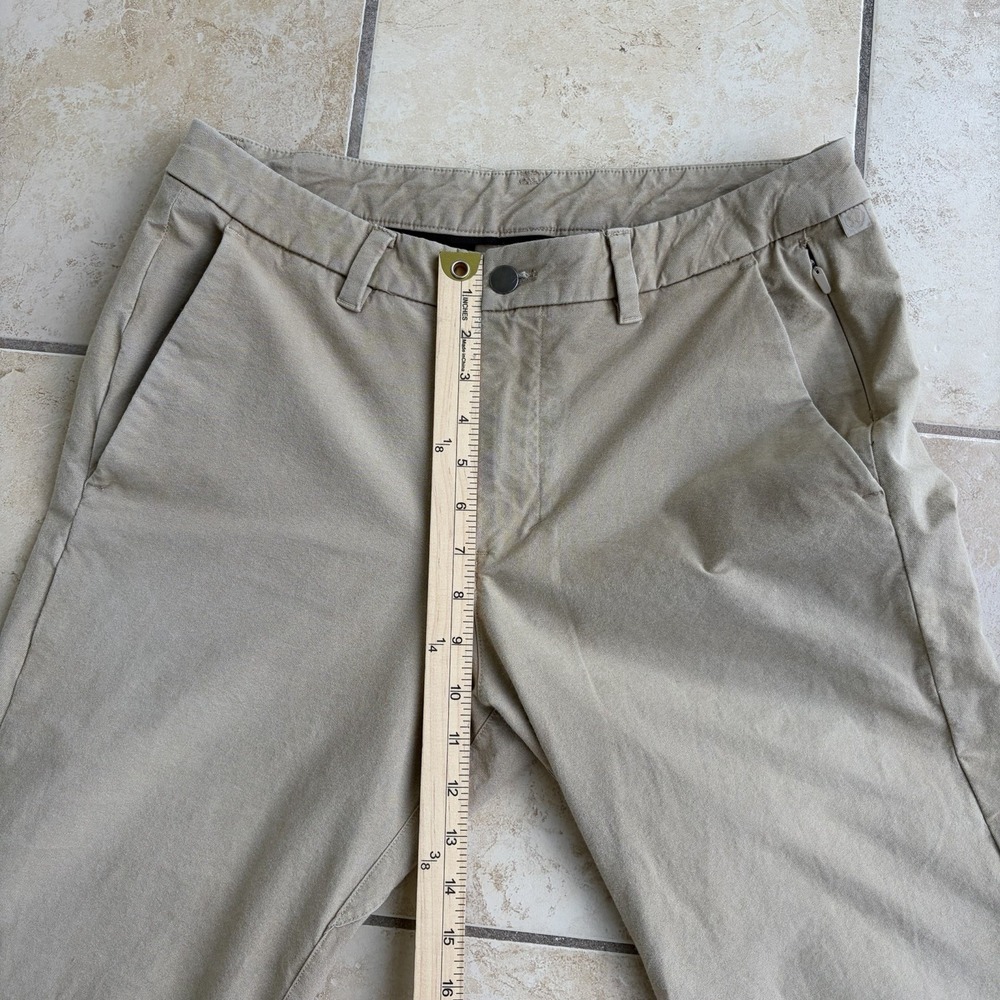 Lululemon Pants Mens 32x31 Khaki Tan Canvas Commission Slim Fit Tapered Chino - Picture 8 of 11